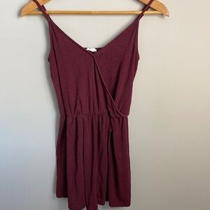 Garage Clothing Women's Burgundy Spaghetti Strap Romper Size XS‎